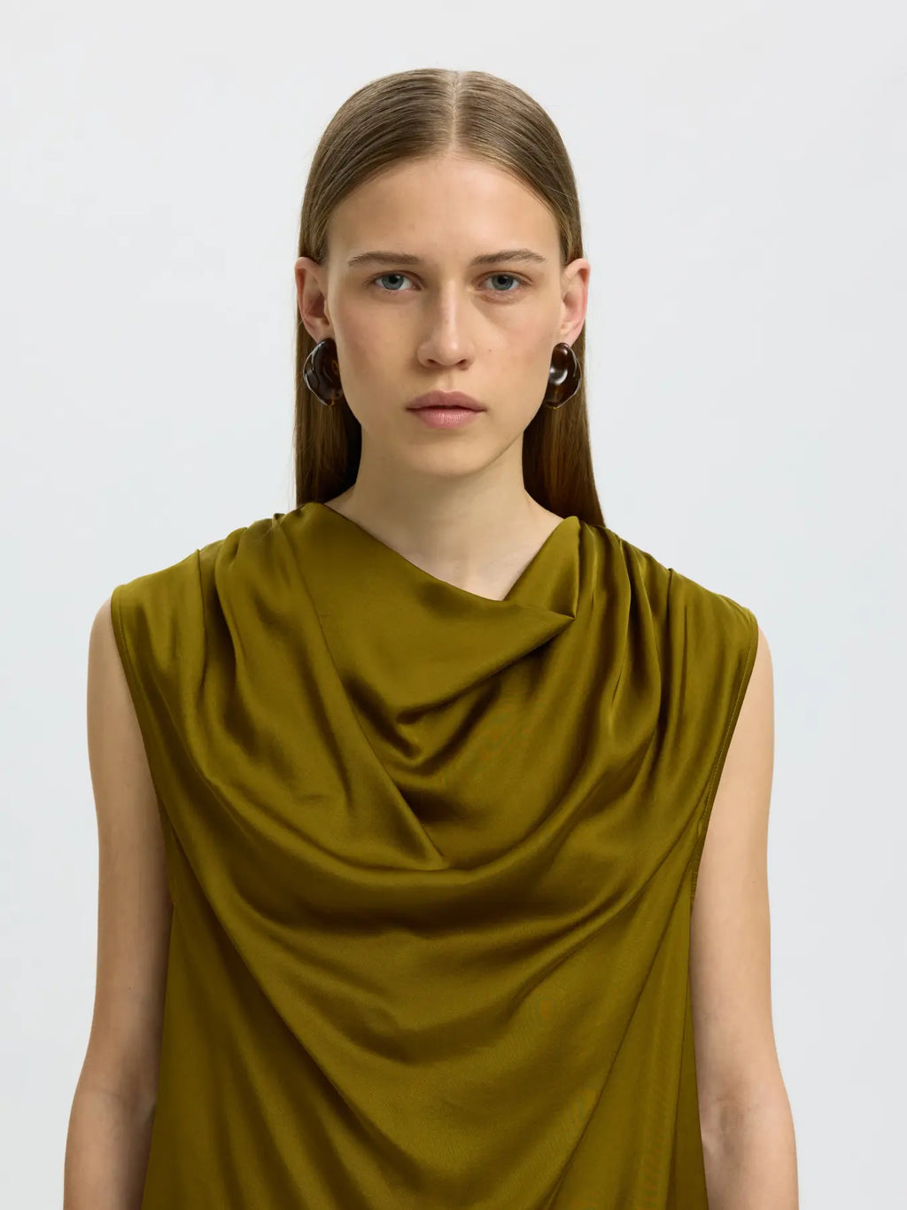 Selected Olina Silky Top - Fir
