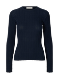 Selected Toledo Knit T-Shirt - Navy