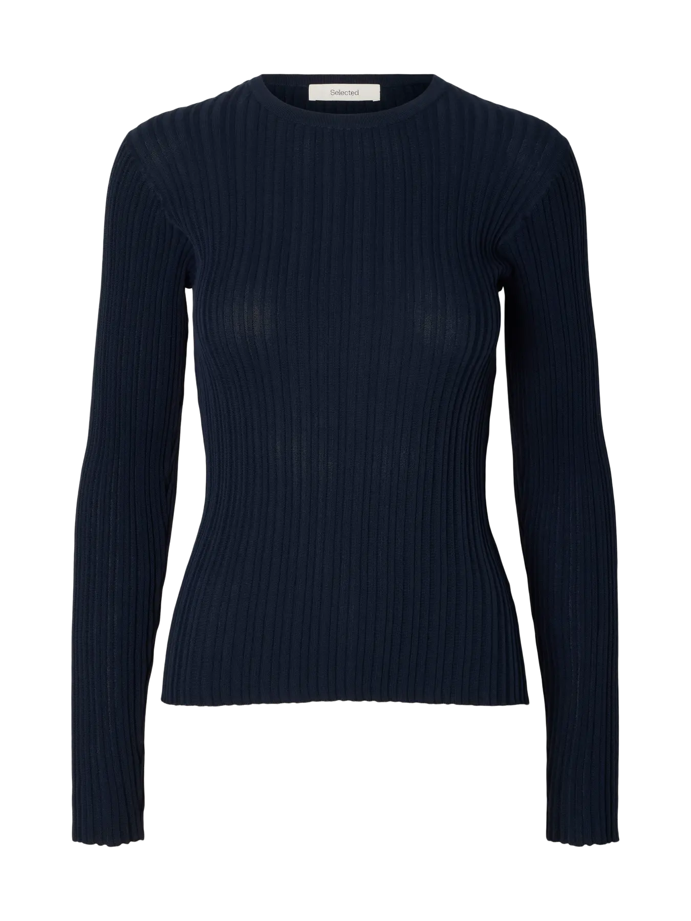 Selected Toledo Knit T-Shirt - Navy