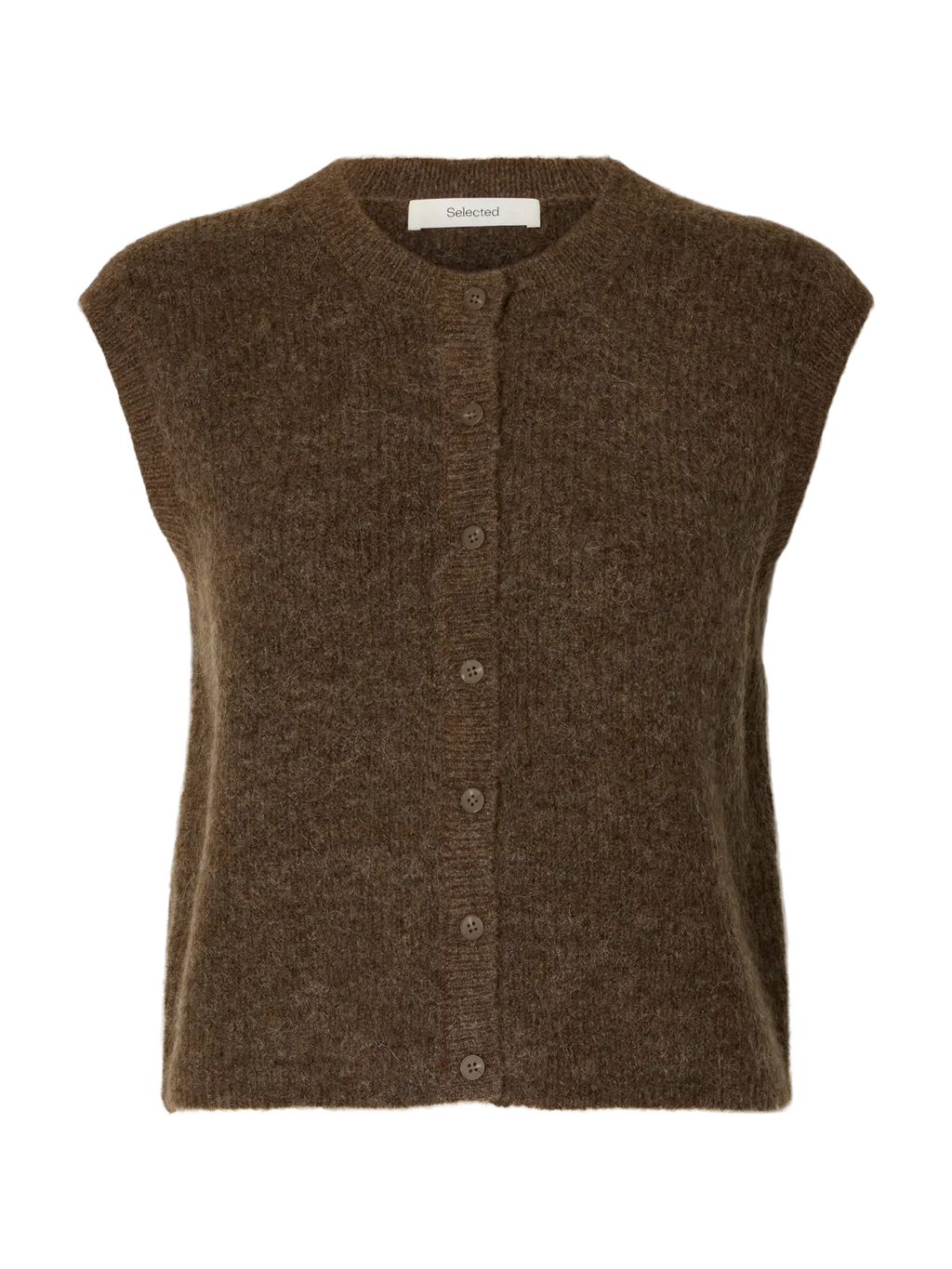 Selected Femme Lulu Tank Vest - Brown