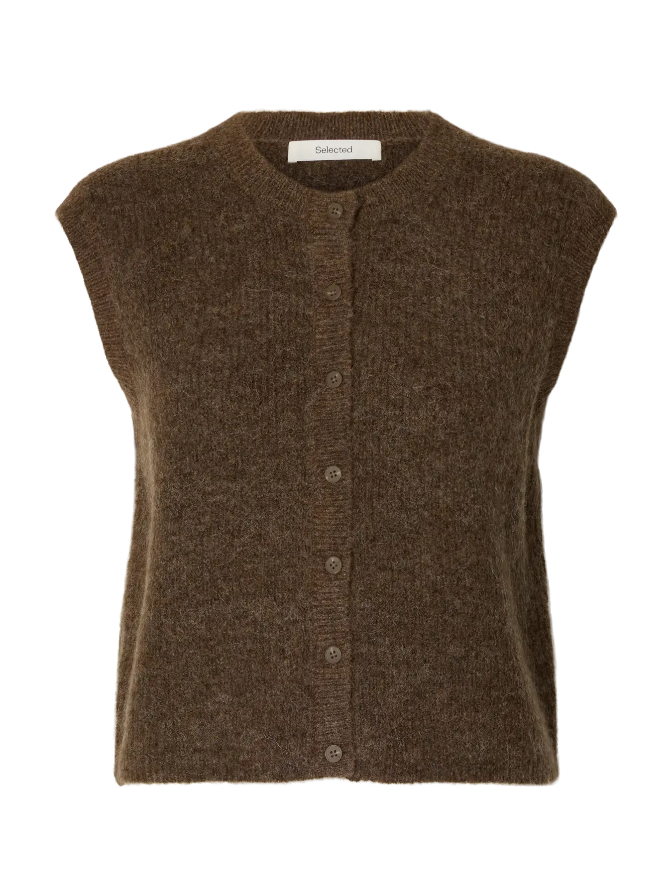 Selected Femme Lulu Tank Vest - Brown