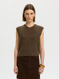 Selected Femme Lulu Tank Vest - Brown