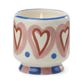 Paddywax A Dopo Hearts Ceramic Candle - Rosewood Vanilla