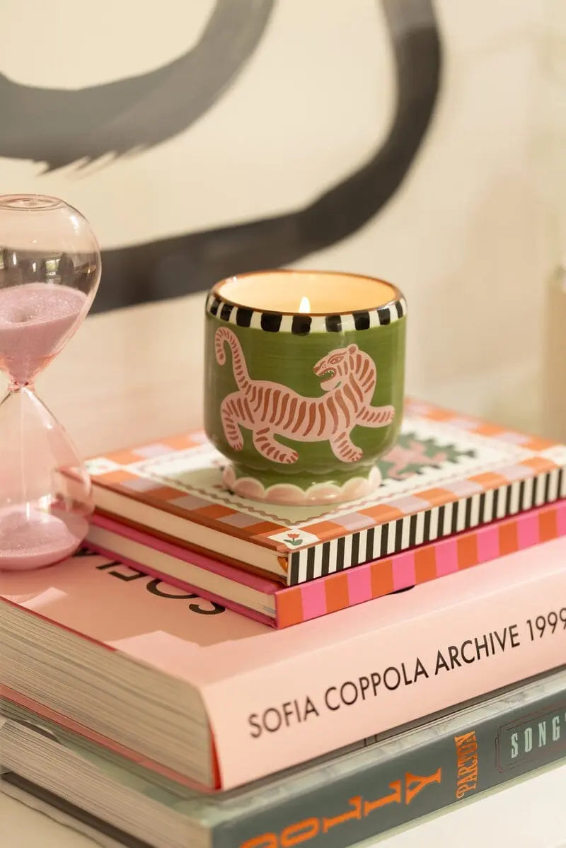 Paddywax A Dopo Tiger Ceramic Candle - Black Cedar/ Fig