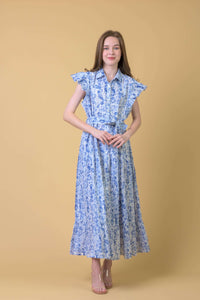Dream Longbeach Dress - Cleo Blue
