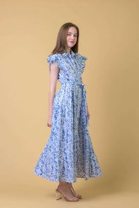 Dream Longbeach Dress - Cleo Blue