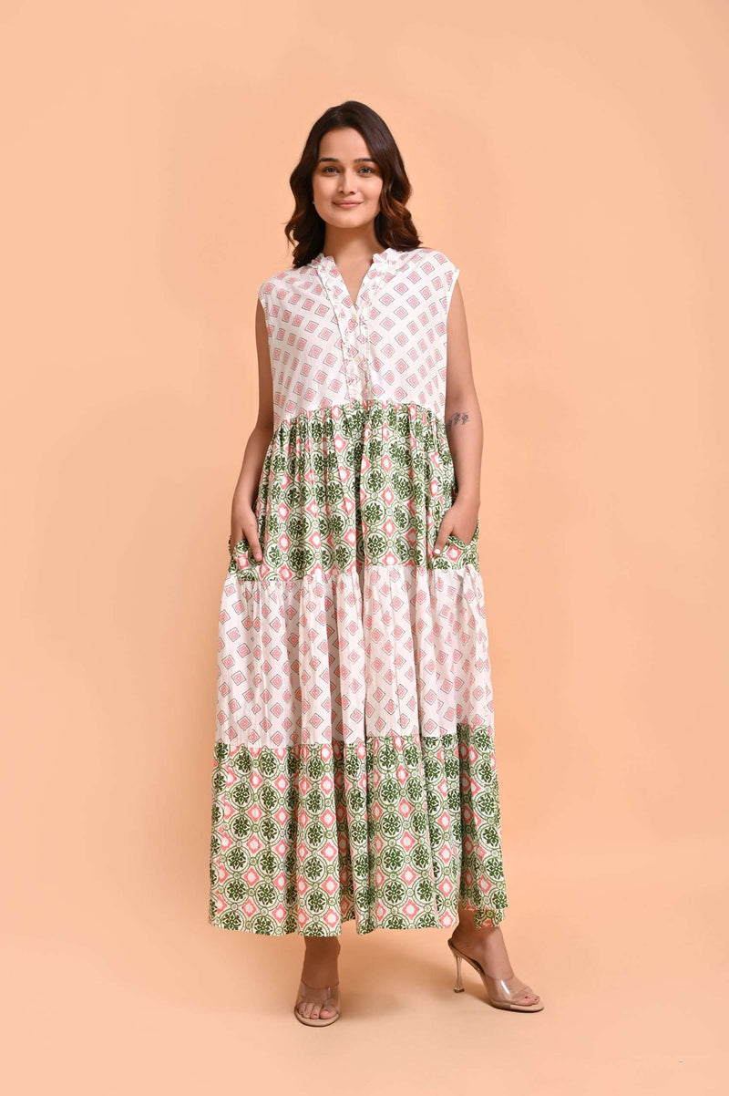 Dream Geisha Maxi Dress - Pelican Coral