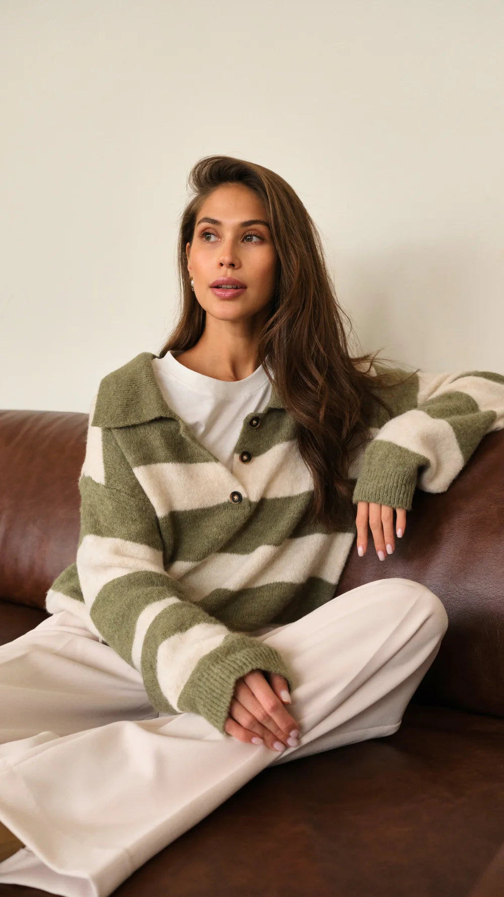 Charli Arlo Sweater - Khaki