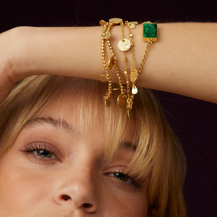 Ashiana Libra Gold Coin Bracelet