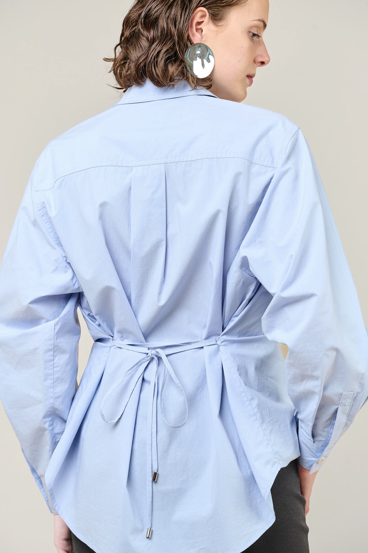 Vivere Poplin Tie Shirt