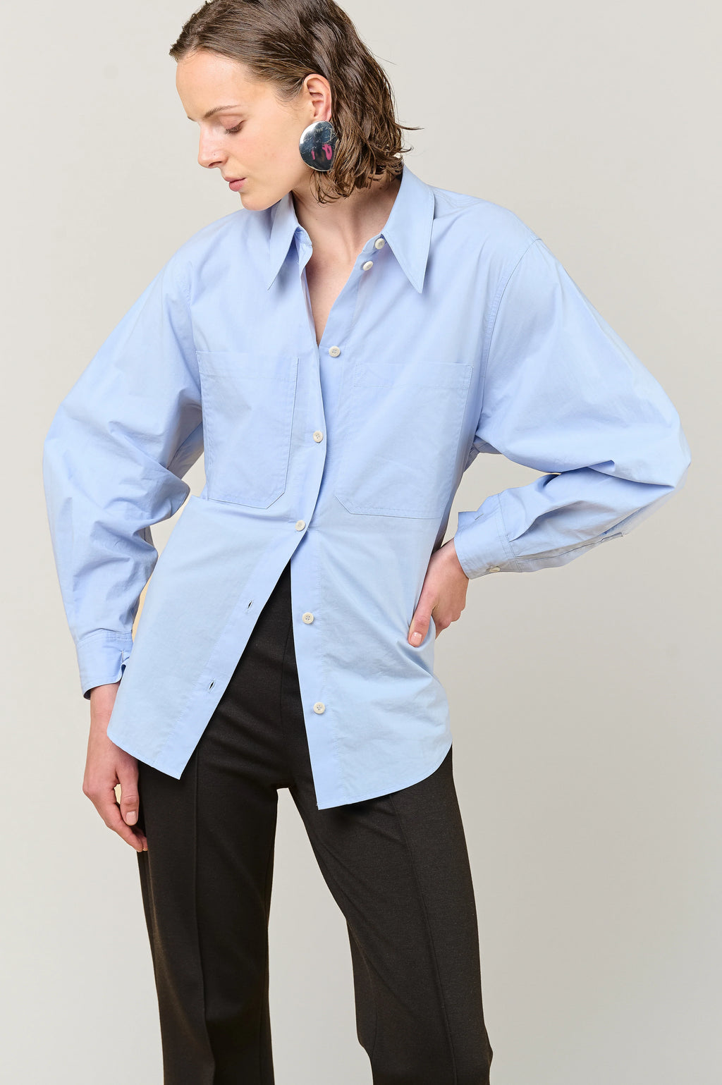Vivere Poplin Tie Shirt
