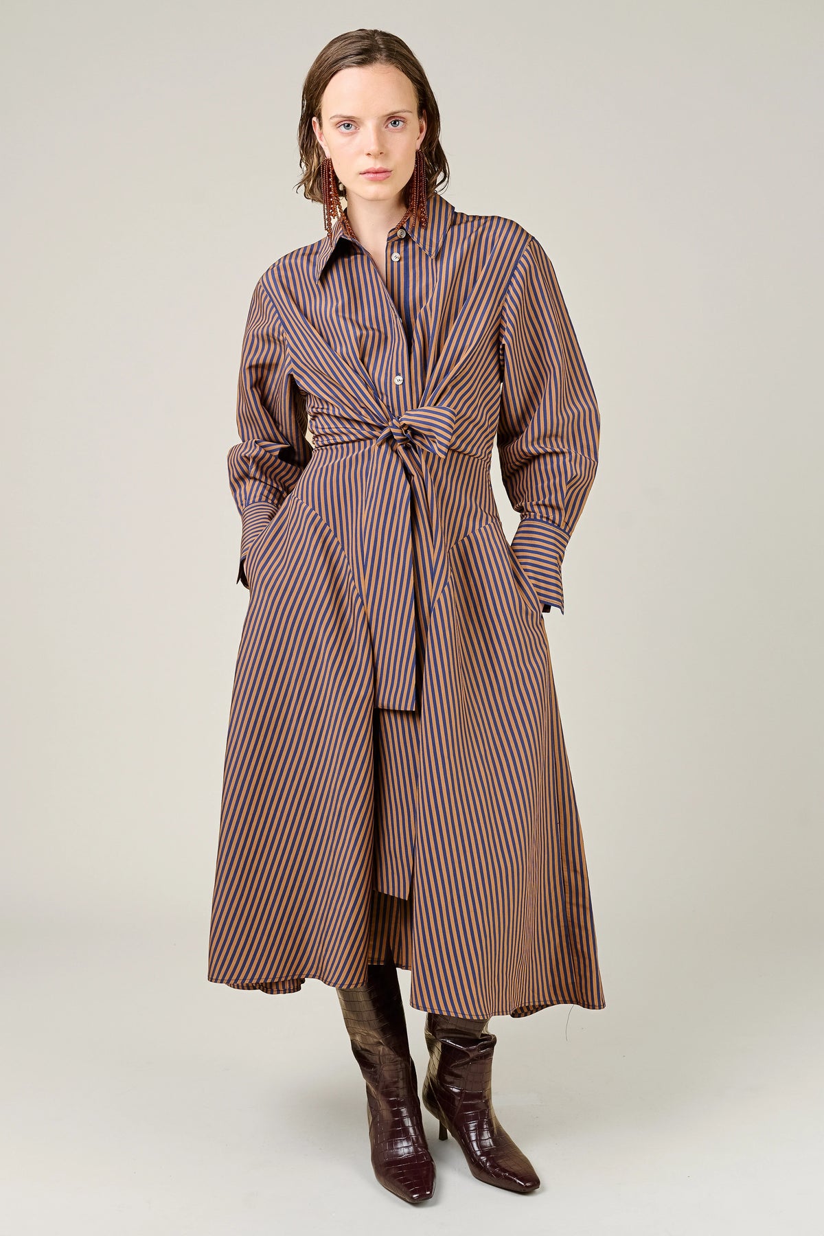 Vivere Alara Tie Front Dress