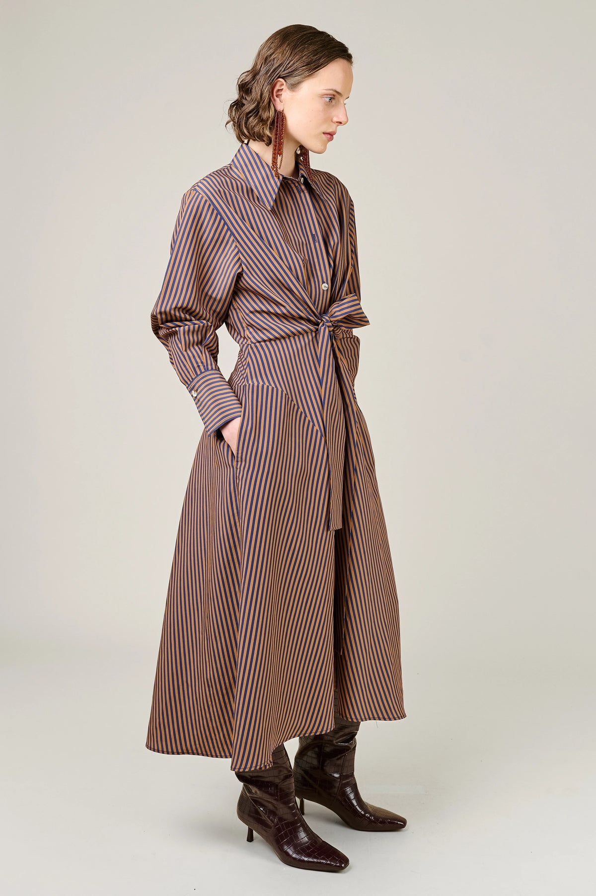 Vivere Alara Tie Front Dress