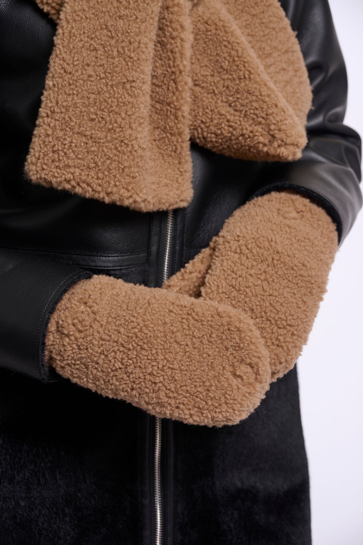 Rino & Pelle Aleida Teddy Gloves - Toast
