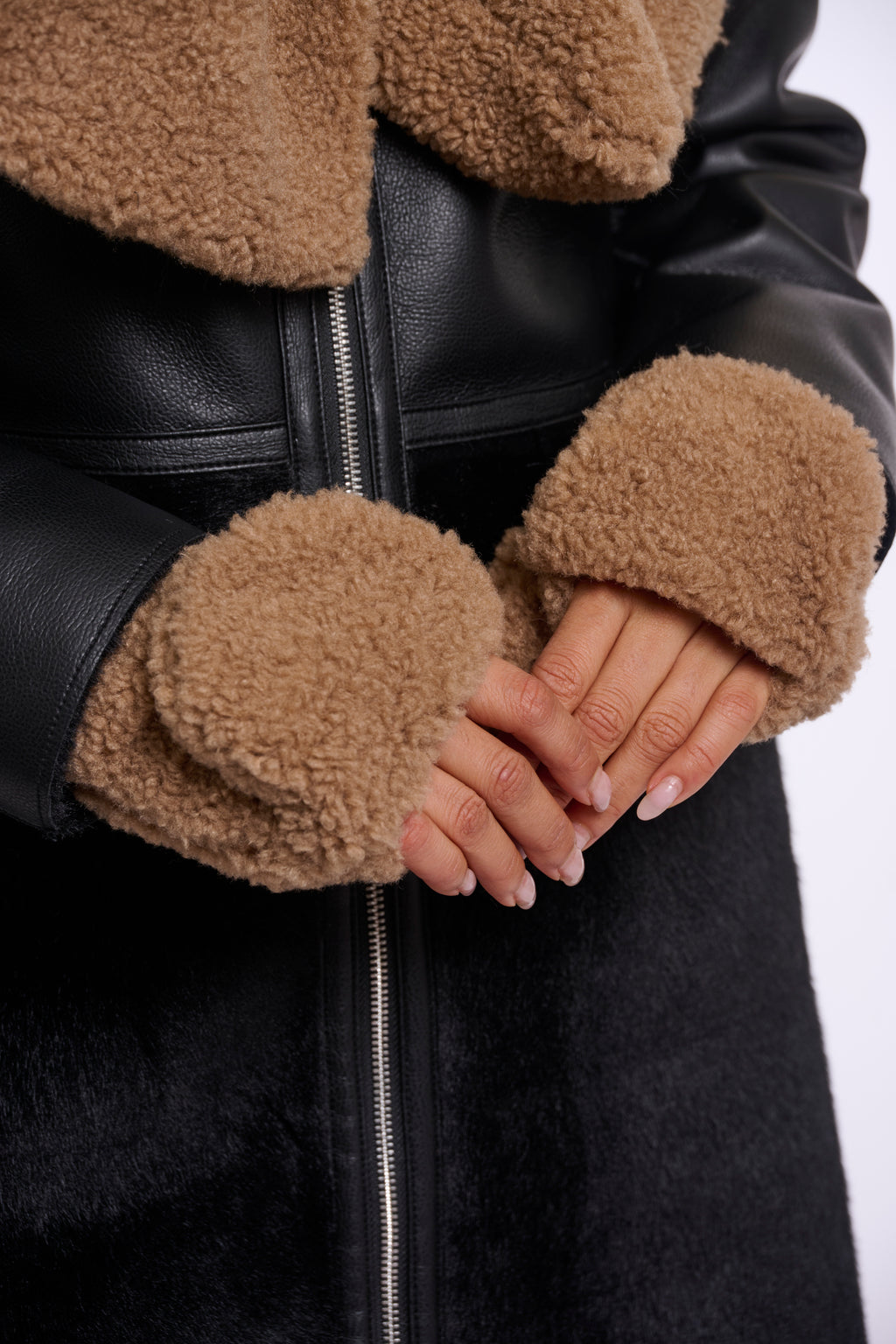 Rino & Pelle Aleida Teddy Gloves - Toast