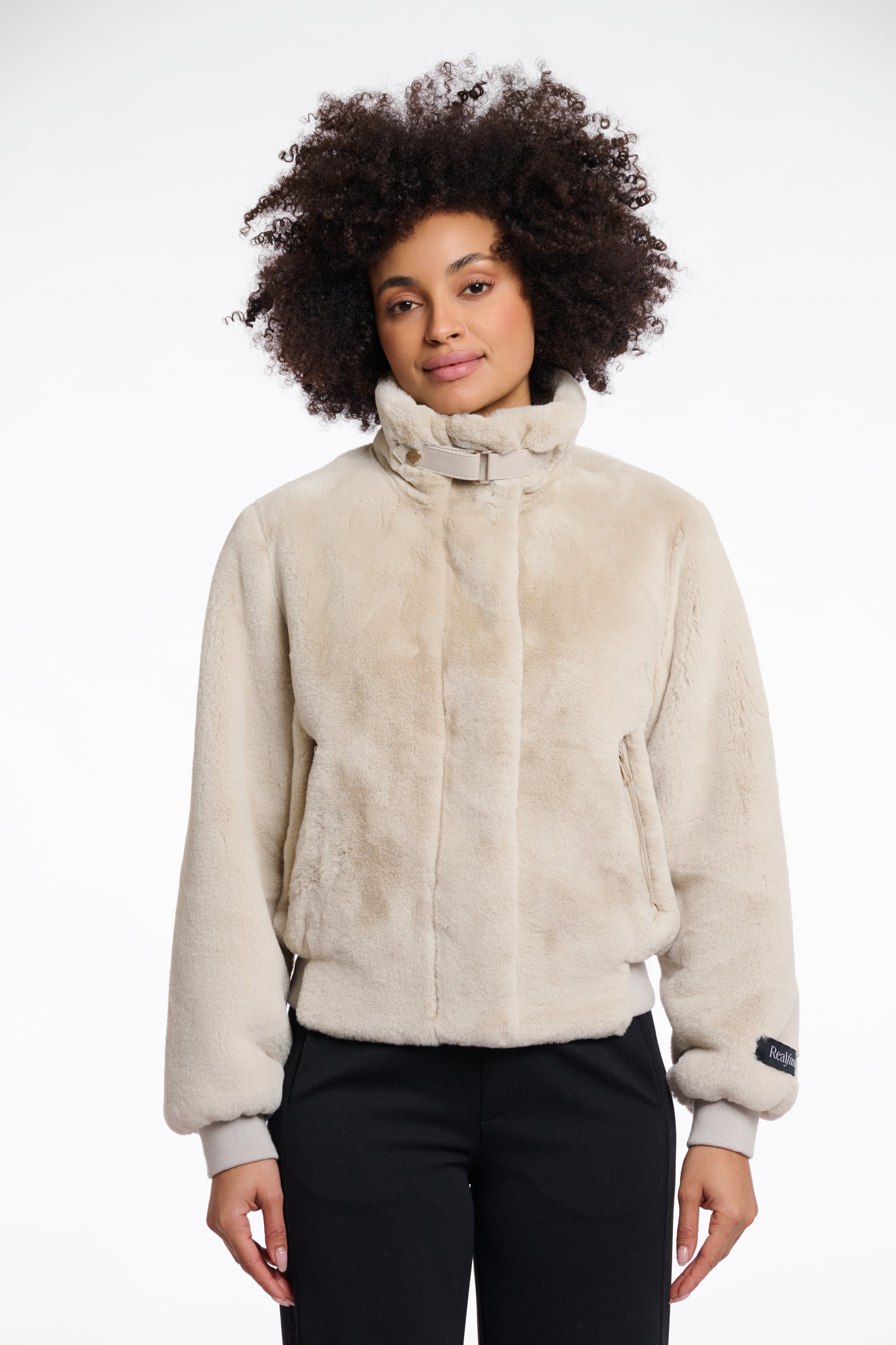 Rino & Pelle Ambra Faux Fur Jacket - Birch