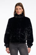 Rino & Pelle Ambra Faux Fur Jacket - Black
