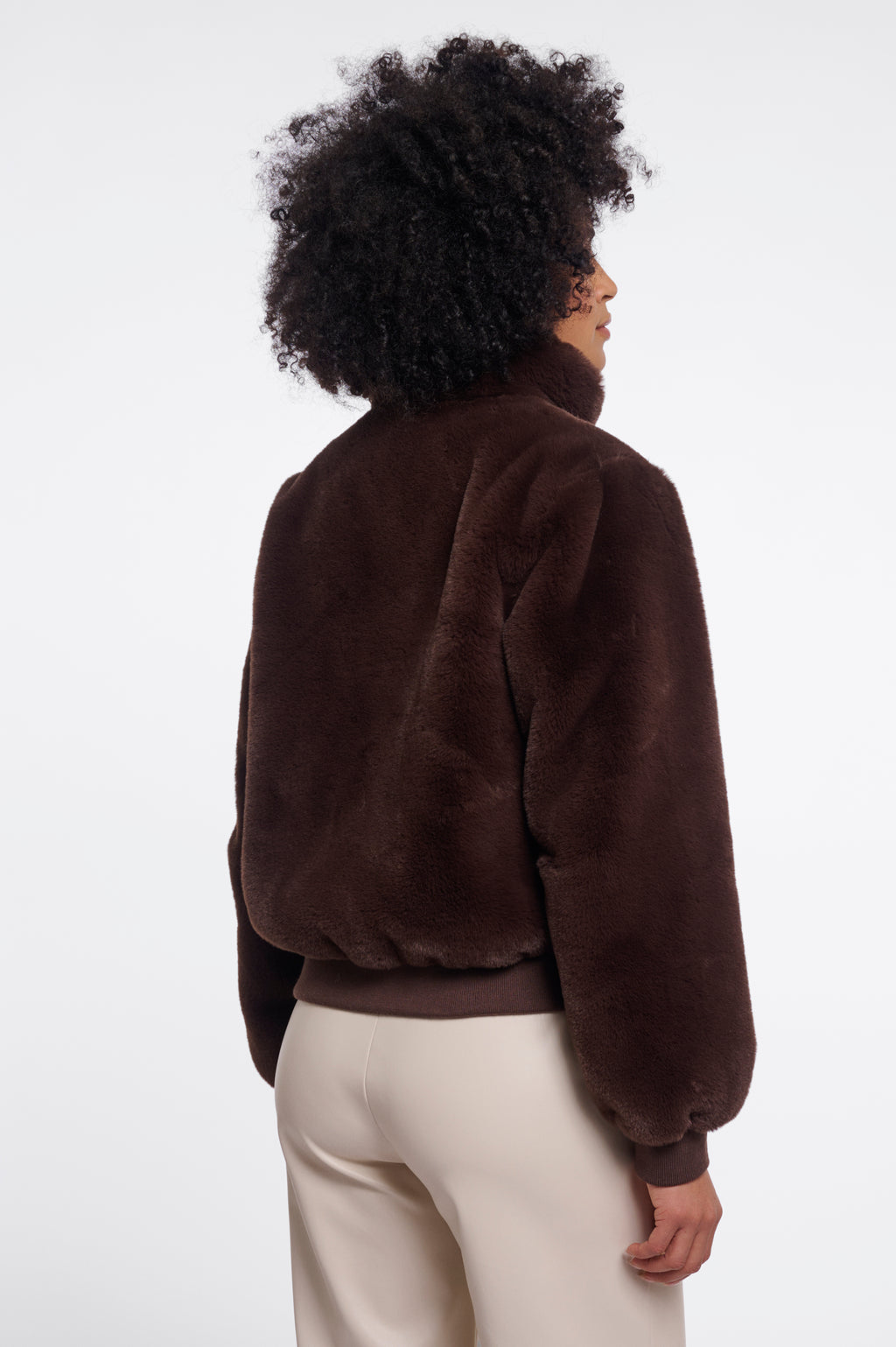 Rino & Pelle Ambra Faux Fur Jacket - Coffee