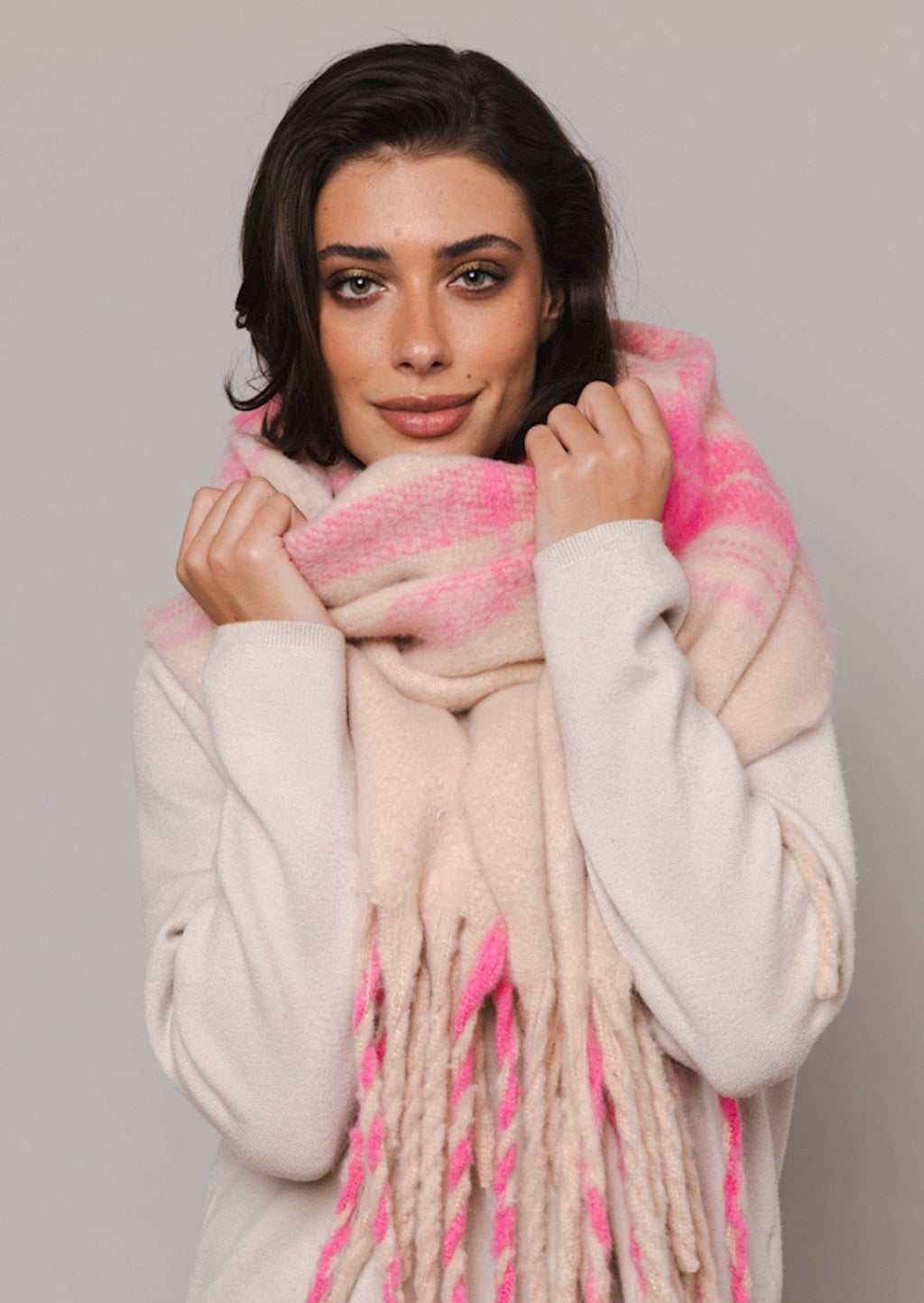 Rino & Pelle Aria Scarf - Flamingo