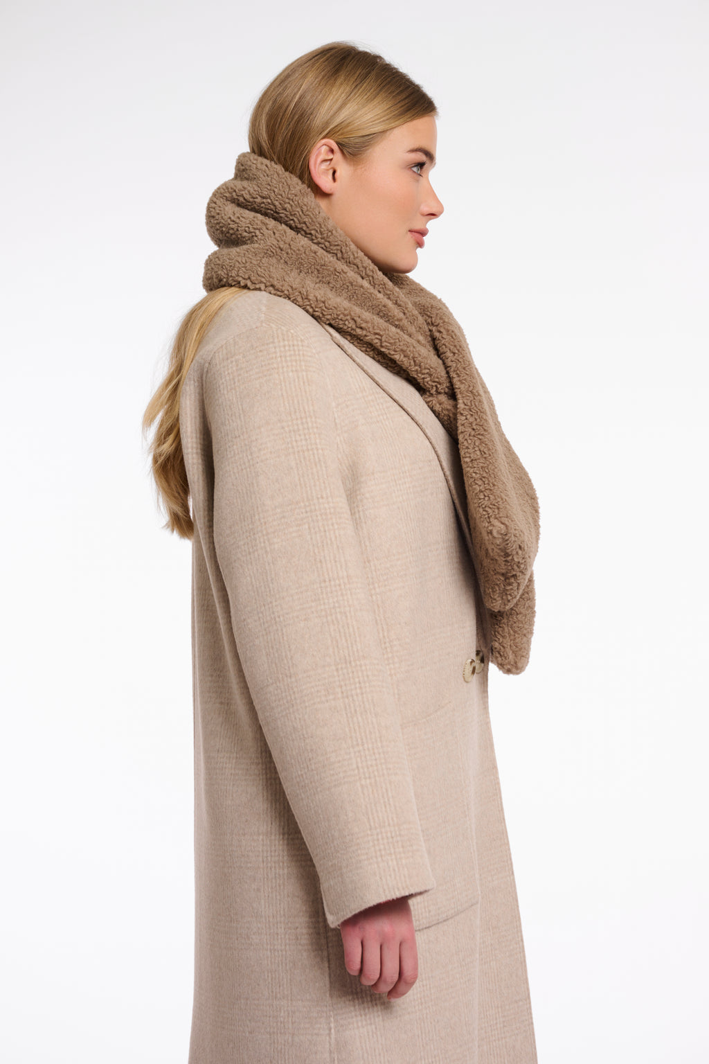 Rino & Pelle Asho Teddy Scarf - Toffee