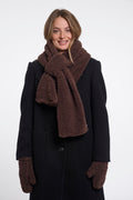 Rino & Pelle Asho Teddy Scarf - Coffee