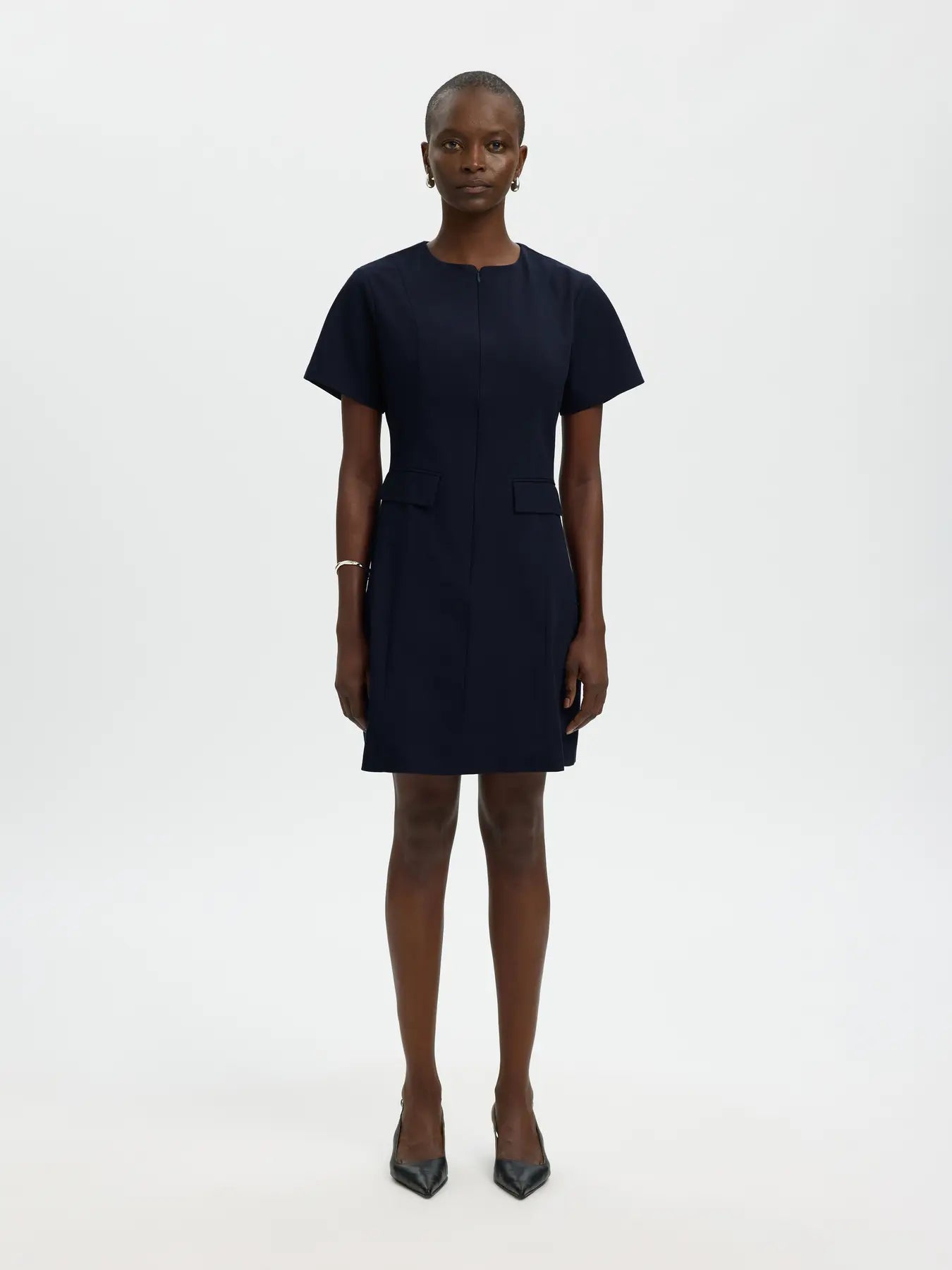 Selected Tora Short Dress - Navy