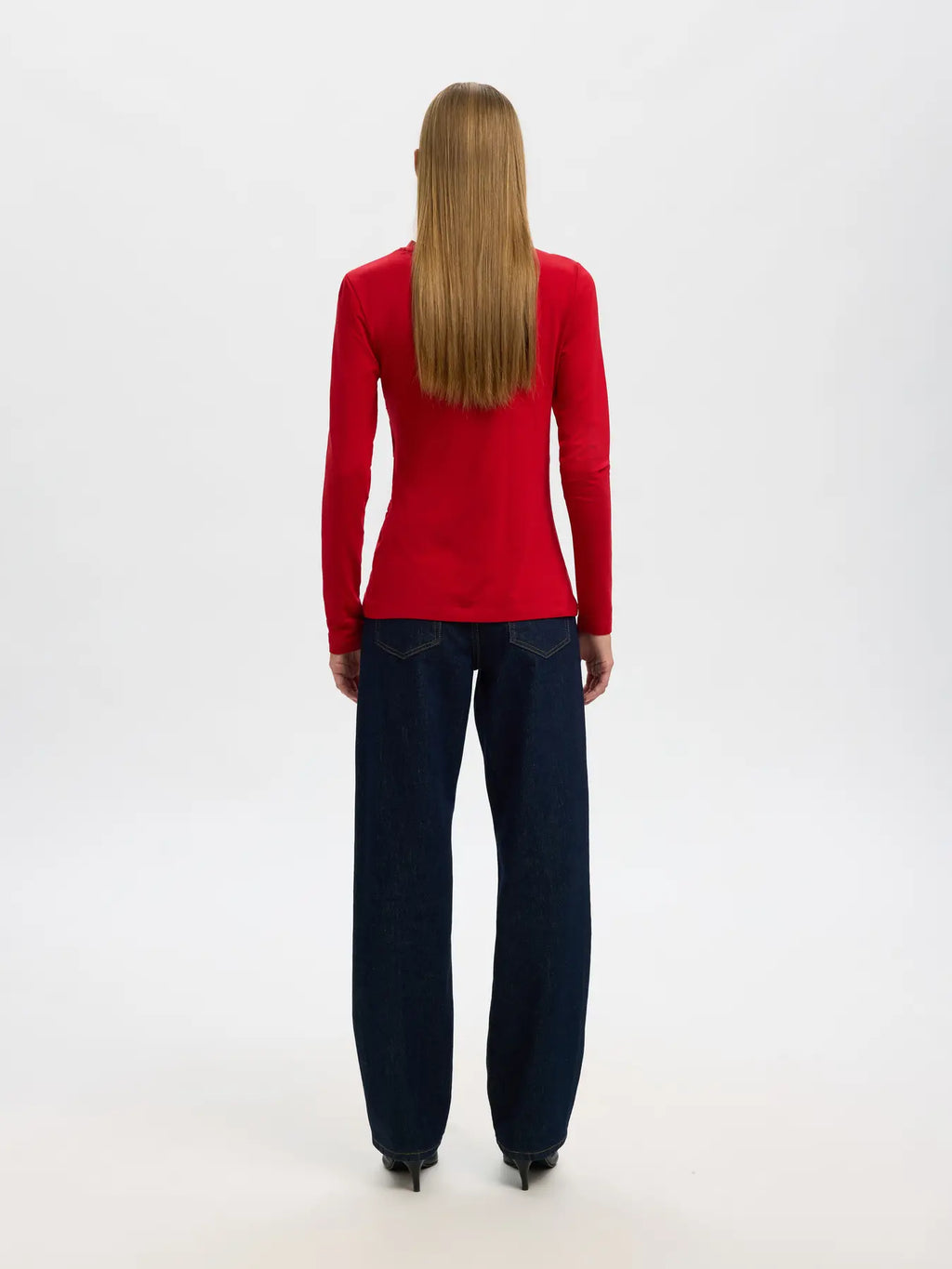 Selected Femme Ilina Top - Red
