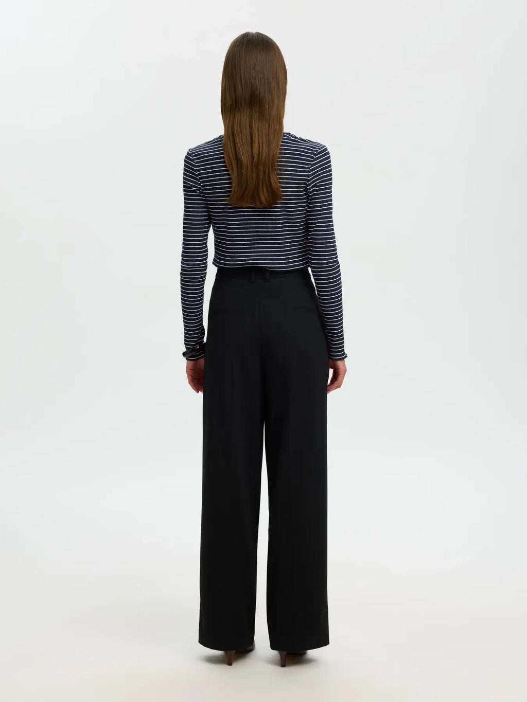 Selected Wanna Stripe Top - Navy