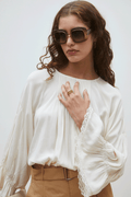 Suncoo Woven Last Blouse - Cream