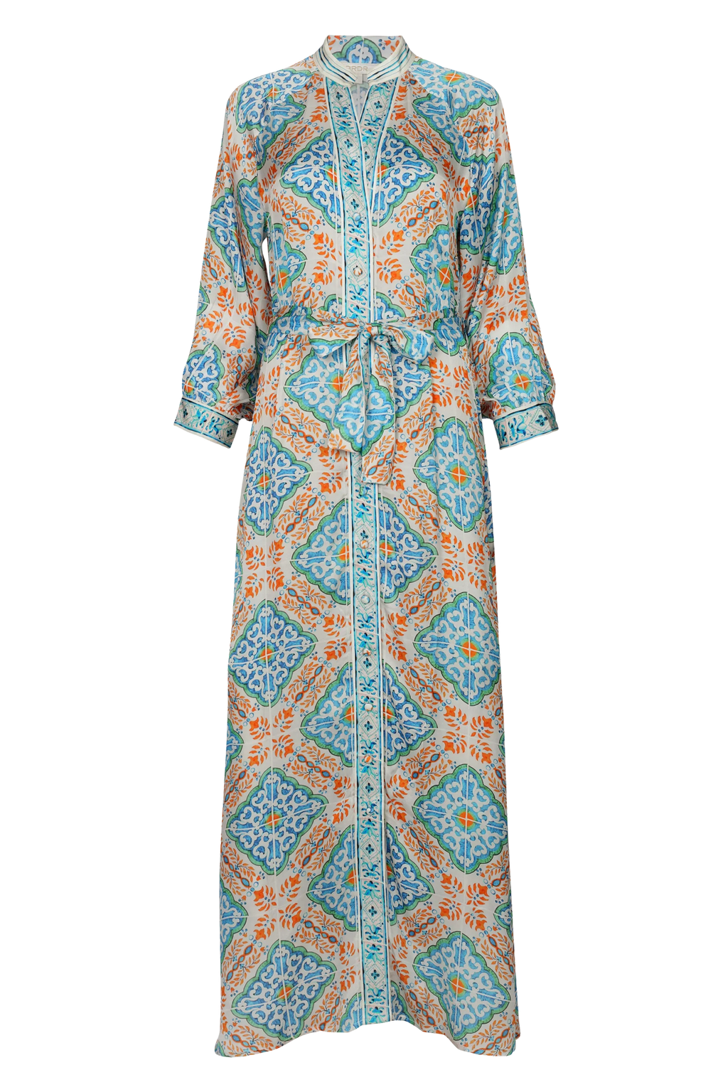 BRDR Bandana Orange Tile Dress