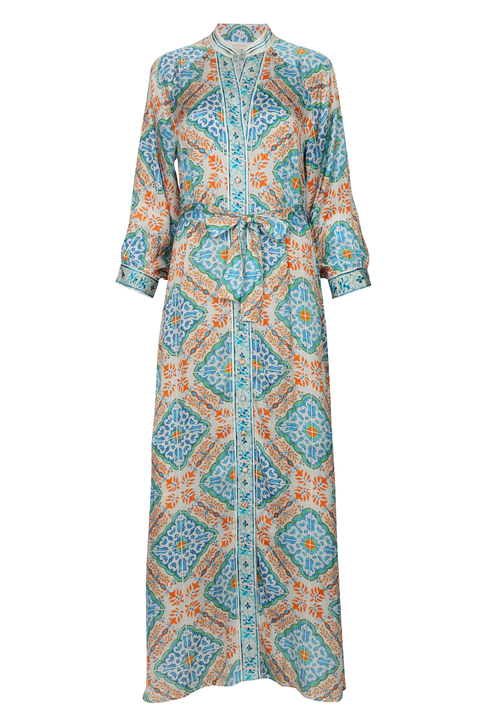 BRDR Bandana Orange Tile Dress
