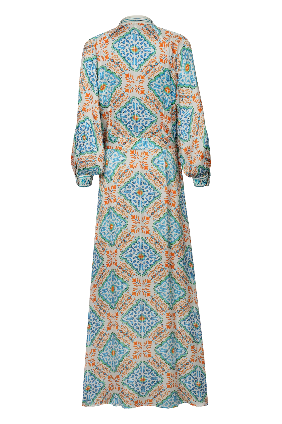 BRDR Bandana Orange Tile Dress