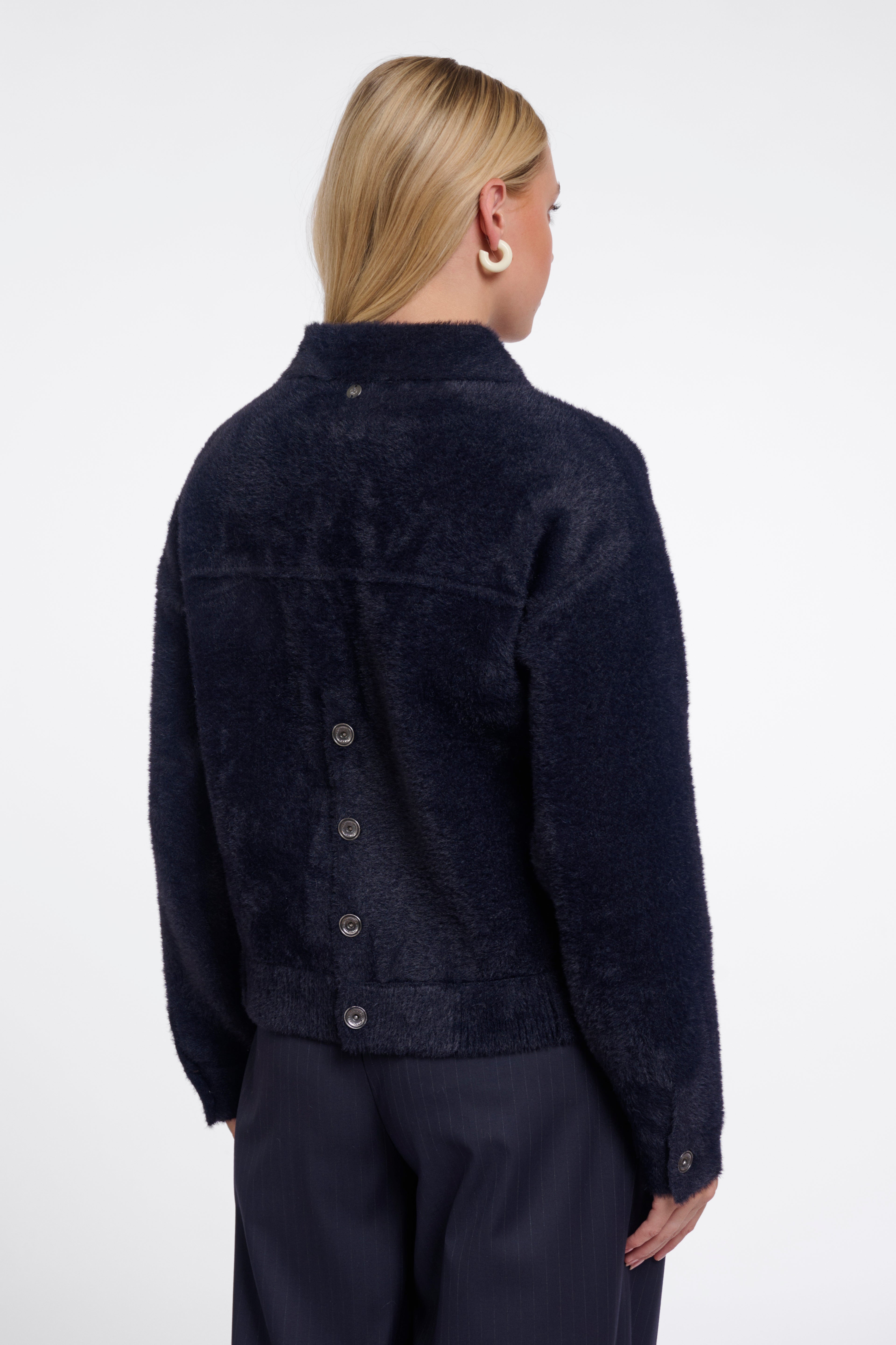 Rino & Pelle Bubbly Boxy Jacket - Navy