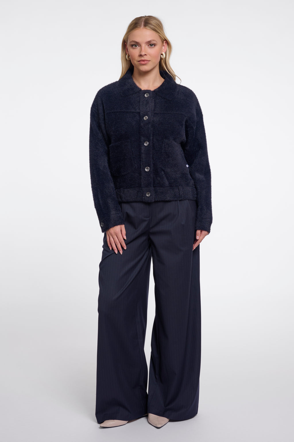 Rino & Pelle Bubbly Boxy Jacket - Navy