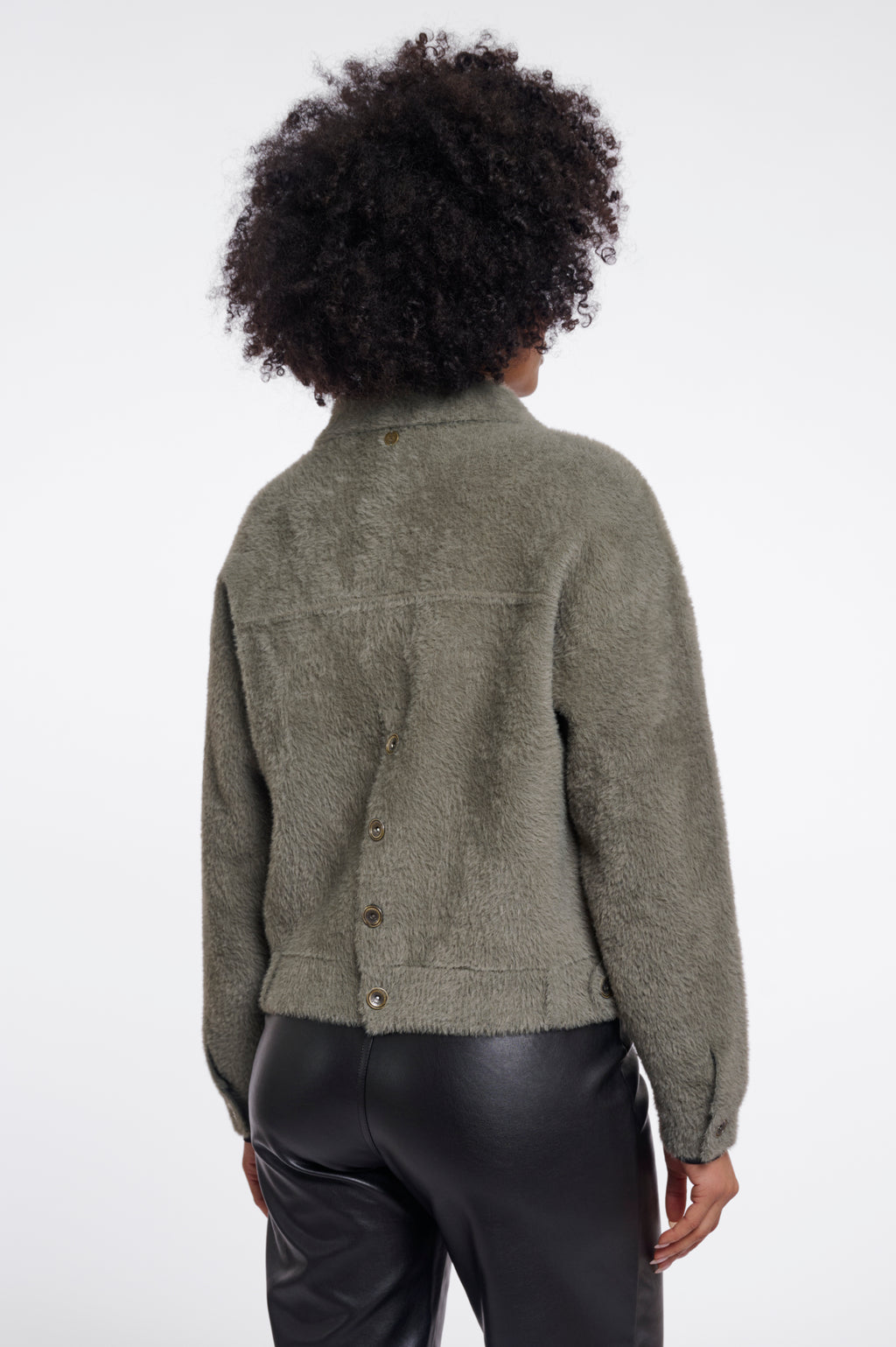 Rino & Pelle Bubbly Boxy Jacket - Green Ash