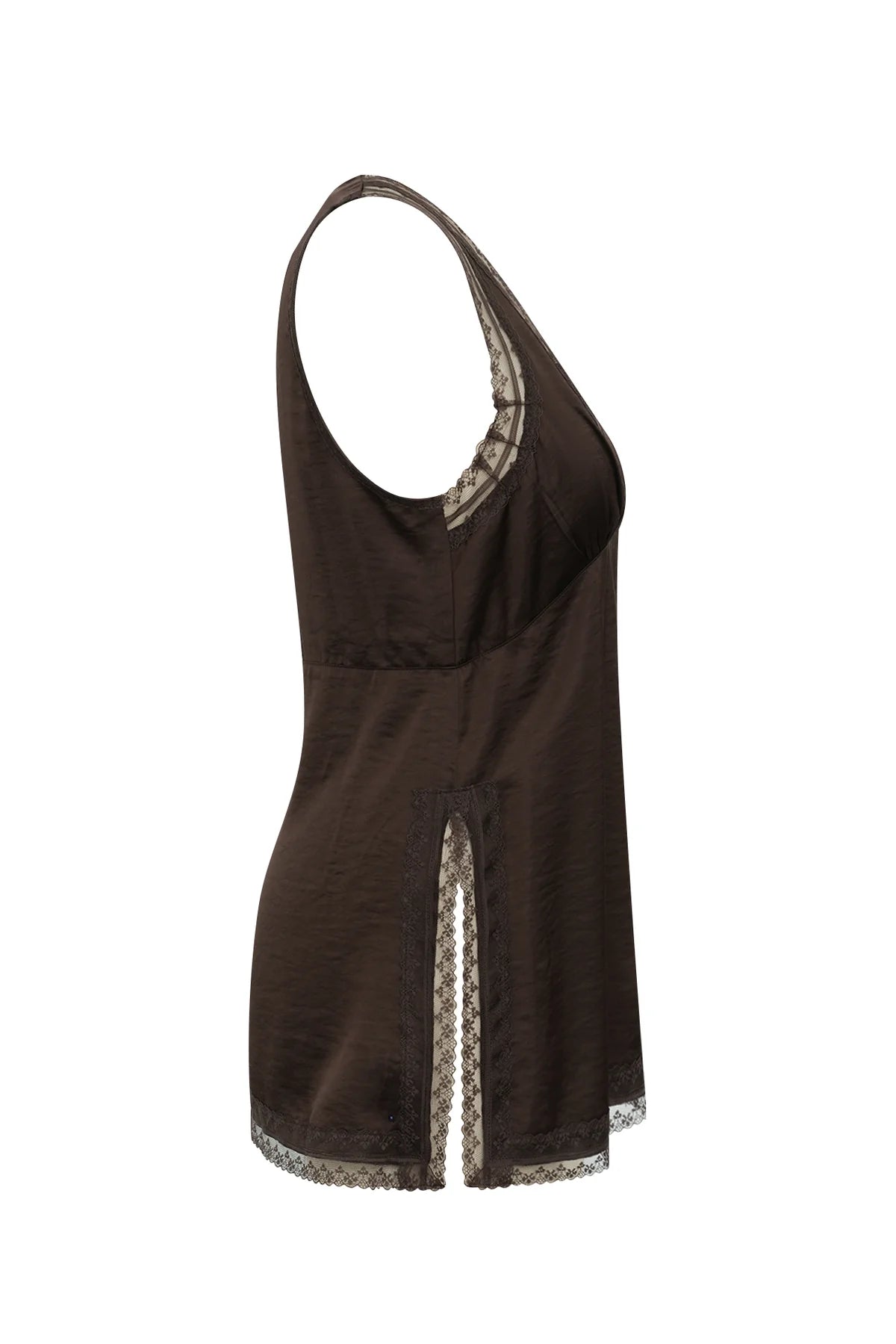 Lollys Laundry Cain Silky Top - Brown