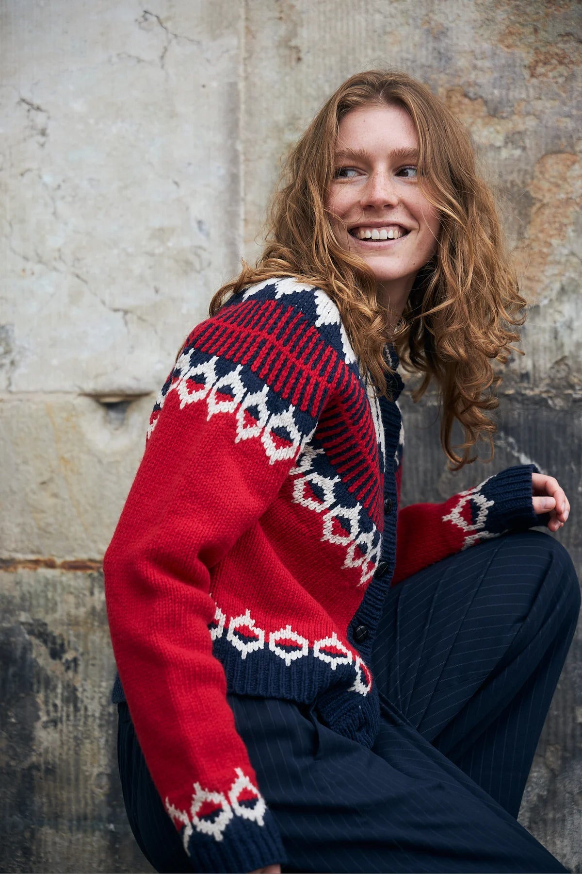 Lollys Laundry Clare Cardigan - Red