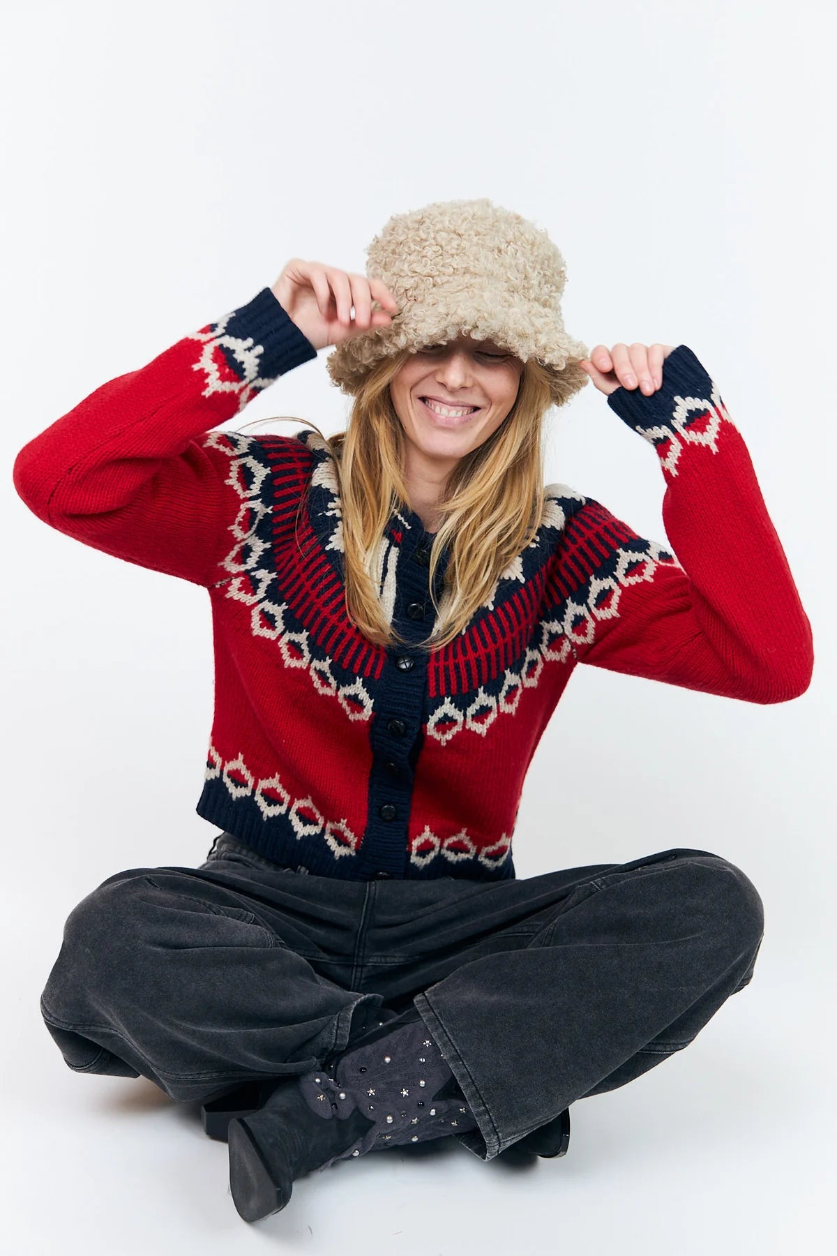 Lollys Laundry Clare Cardigan - Red