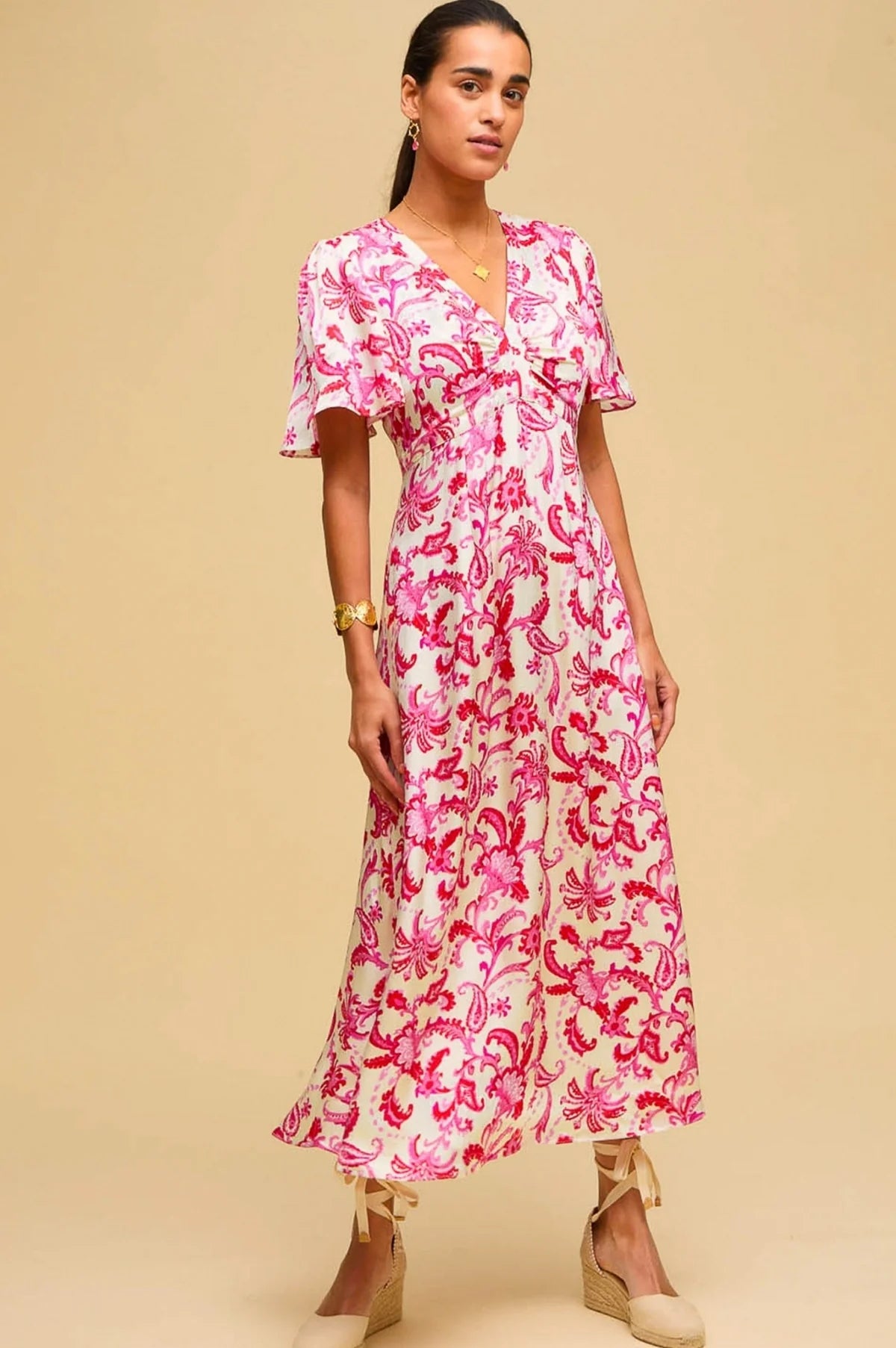 Aspiga Anais Hammered Satin Dress