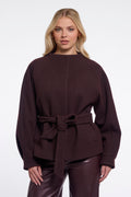 Rino & Pelle Cornelia Tie Jacket - Chocolate