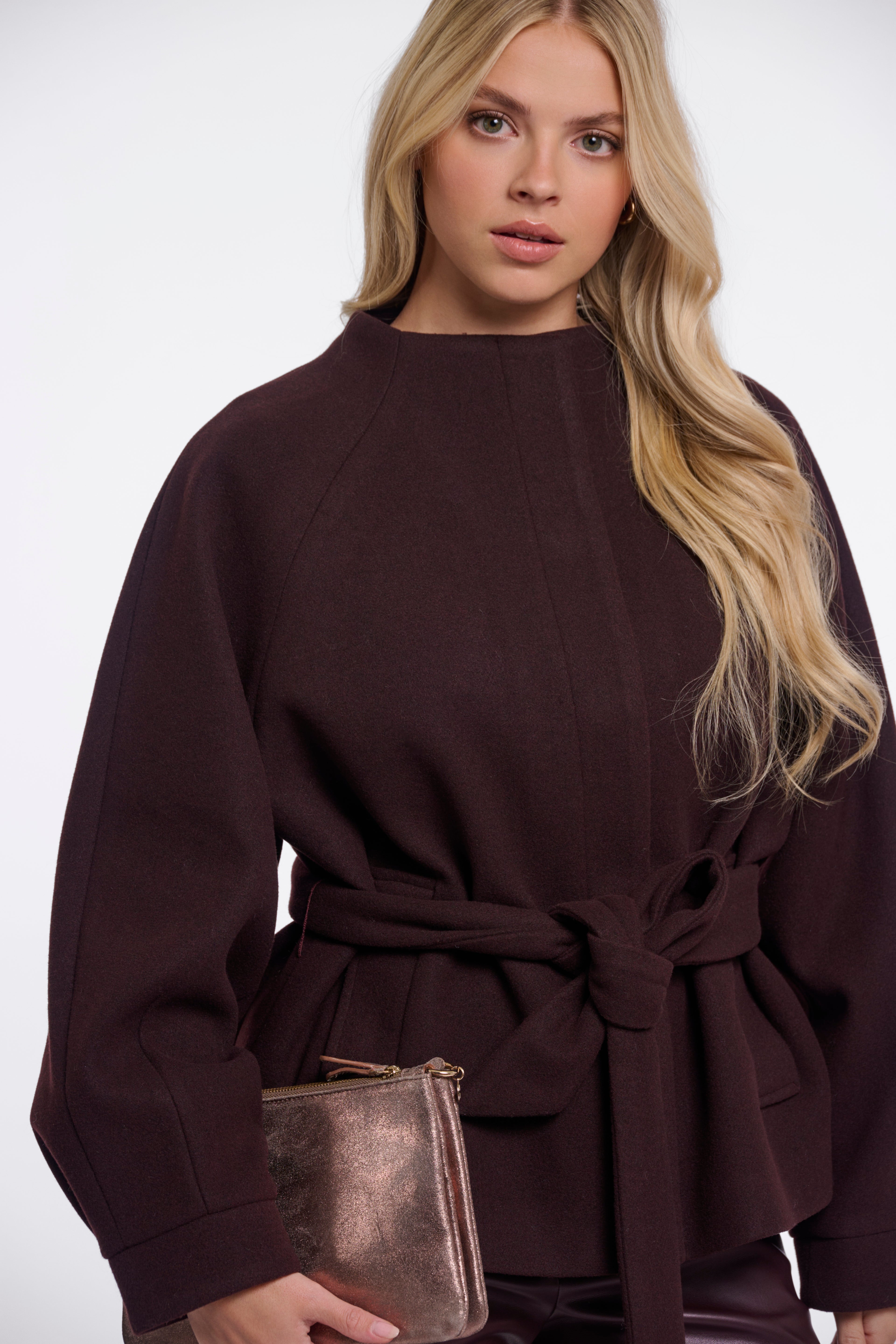 Rino & Pelle Cornelia Tie Jacket - Chocolate