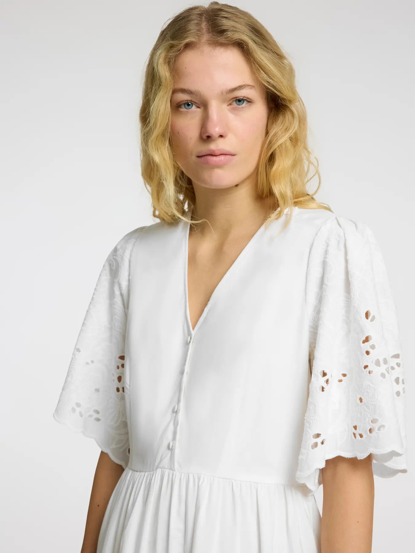 Selected Femme Dahlia Dress - Bright White