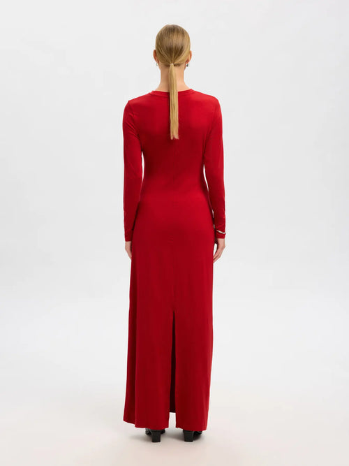 Selected Femme Ilina Maxi Dress - Red