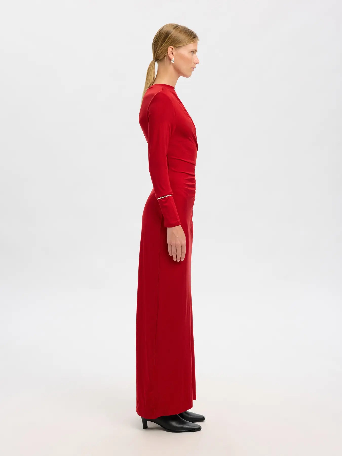 Selected Femme Ilina Maxi Dress - Red