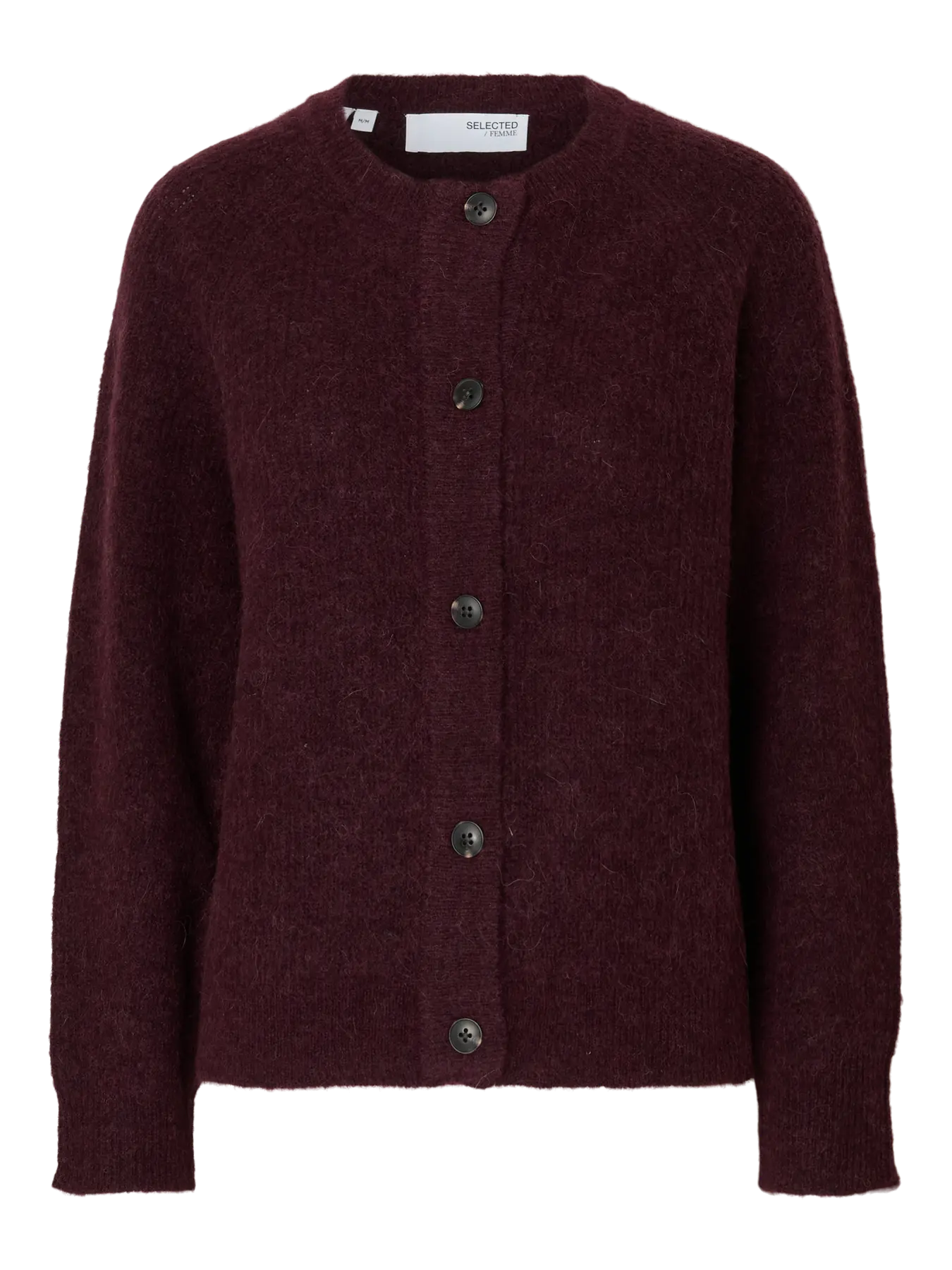 Selected Femme Lulu Cardigan - Fig