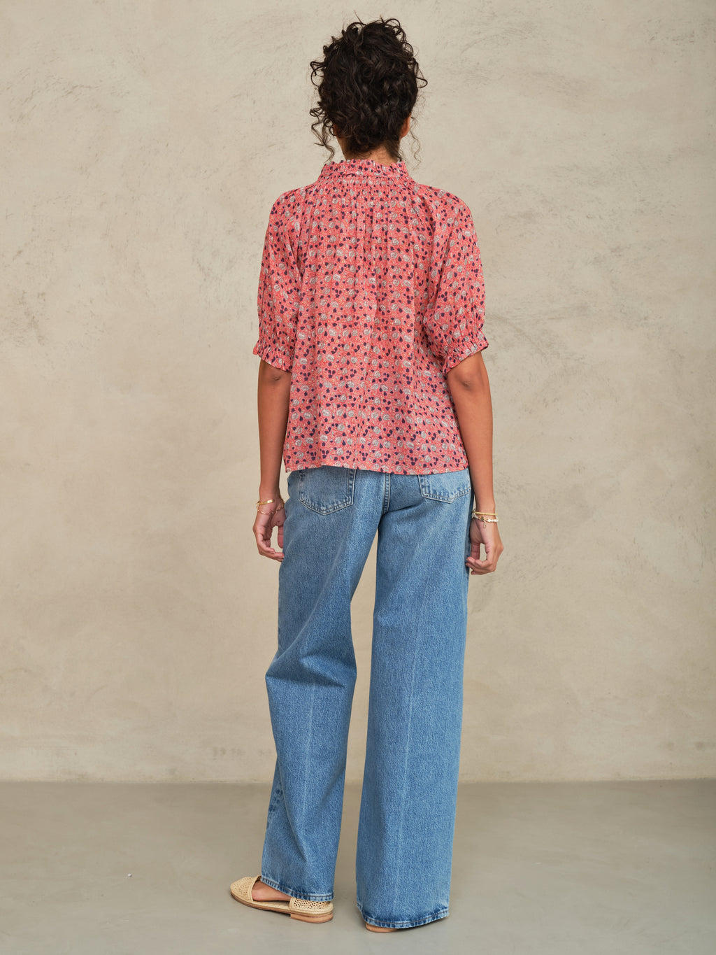 M.A.B.E Darla Print Long Sleeve Top