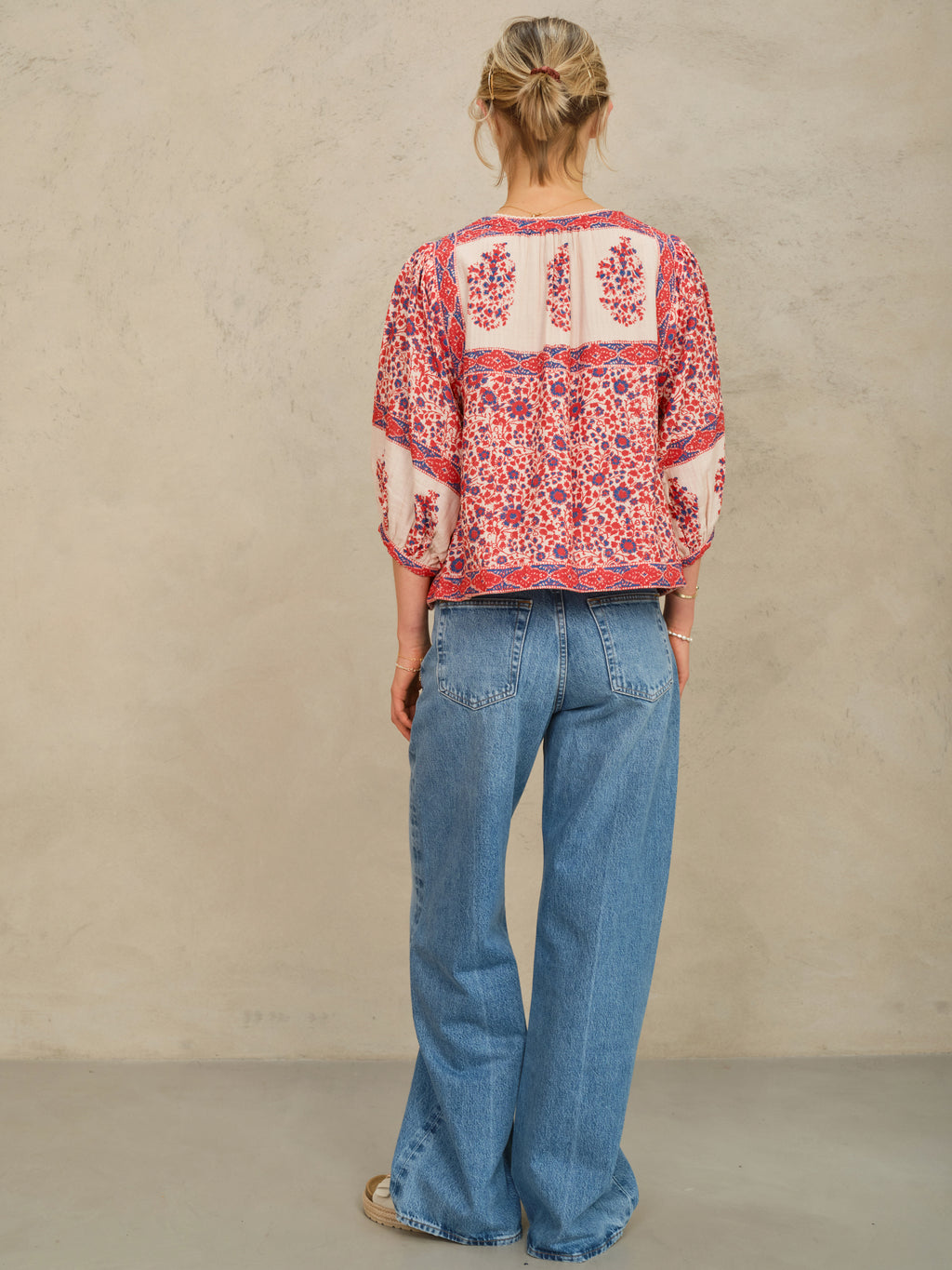 M.A.B.E Della Print Jacket - Red