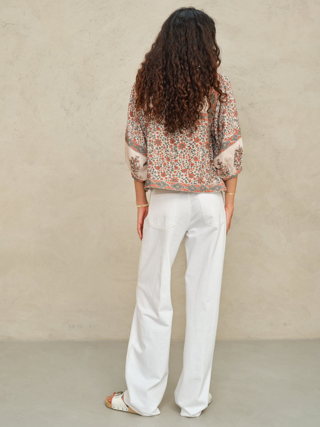 M.A.B.E Della Print Jacket - Rust