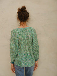 M.A.B.E Dana Print Blouse - Green