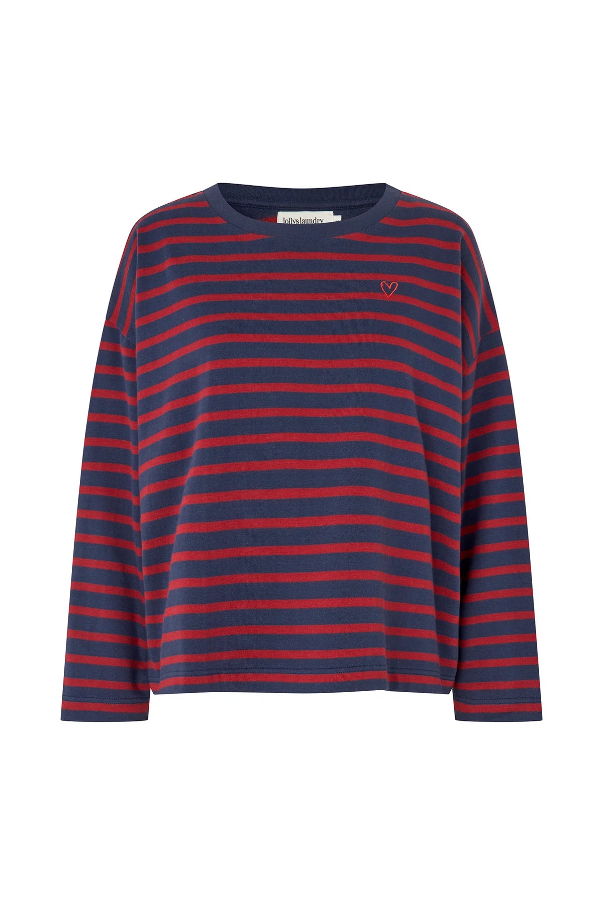 Lollys Laundry Demi Stripe Sweatshirt - Red